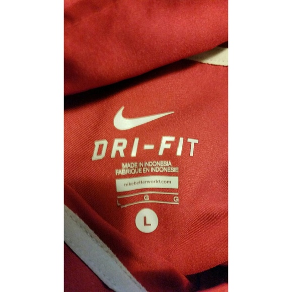MENS/Nike Dri Fit/Lt Wt Jacket/Size L/Red & White - Picture 4 of 7